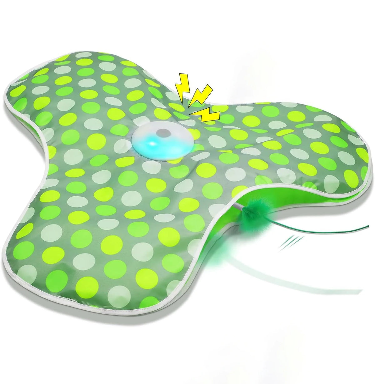 Interactive Cat Toys Rechargeable Moving Concealed Feathers Real Mouse Squeaky Touch Activated Cat Kitten Toy Cat Exercise Toys
