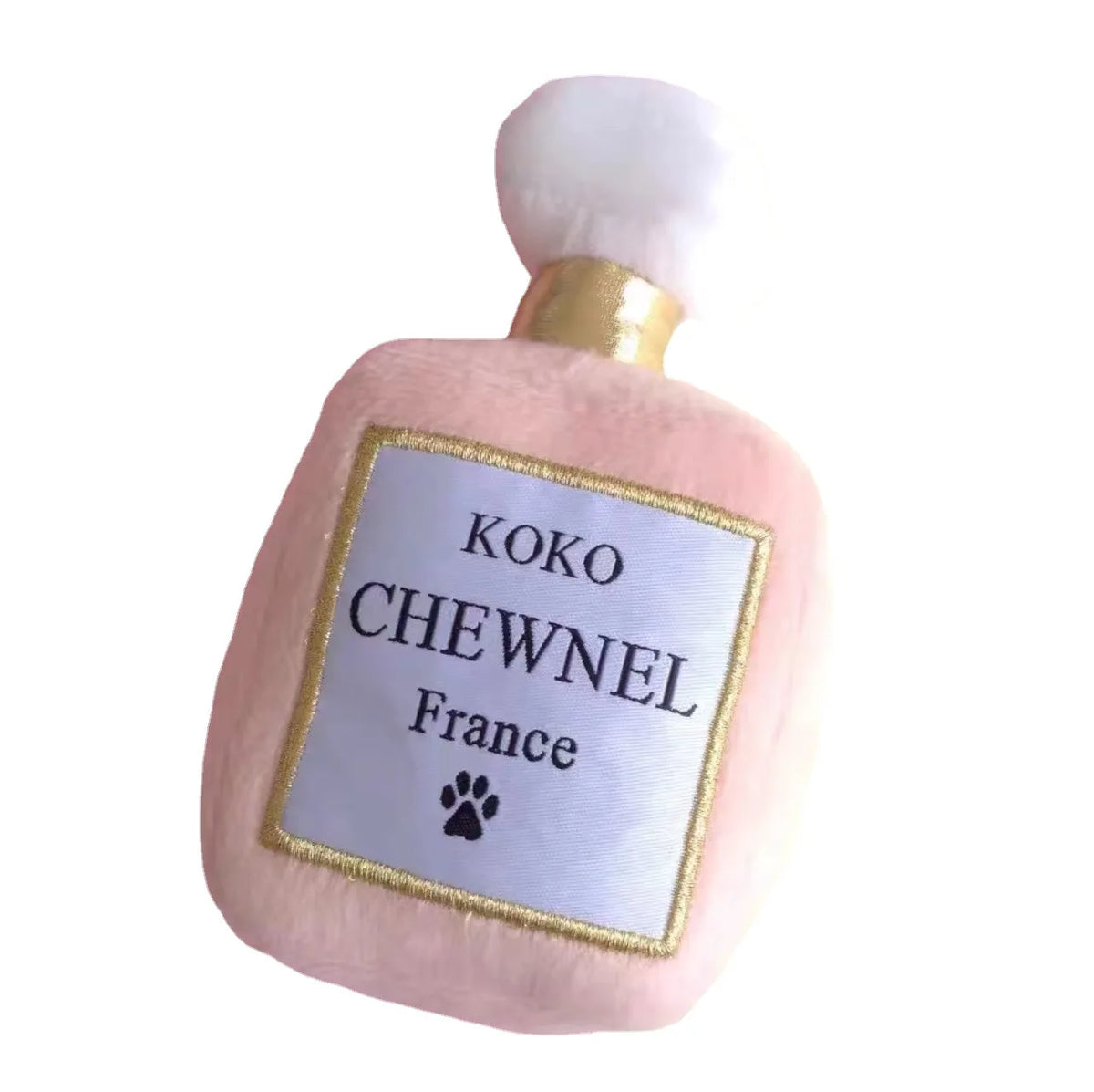 Unique Squeaky Dog Toys Fashionable Plush Designs Handbag Bone Ball Bottle Shape Pet Plush Chewing Toy