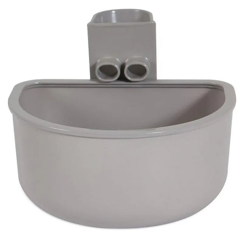 No Spill Rim Kennel Cup Pet Bowl Single For Dogs Cats Fits most Wire Doors or Crates, 21 fl oz (0.62 L)