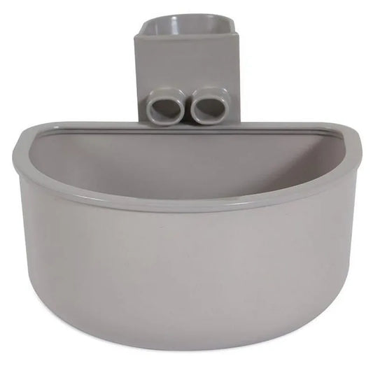 No Spill Rim Kennel Cup Pet Bowl Single For Dogs Cats Fits most Wire Doors or Crates, 21 fl oz (0.62 L)