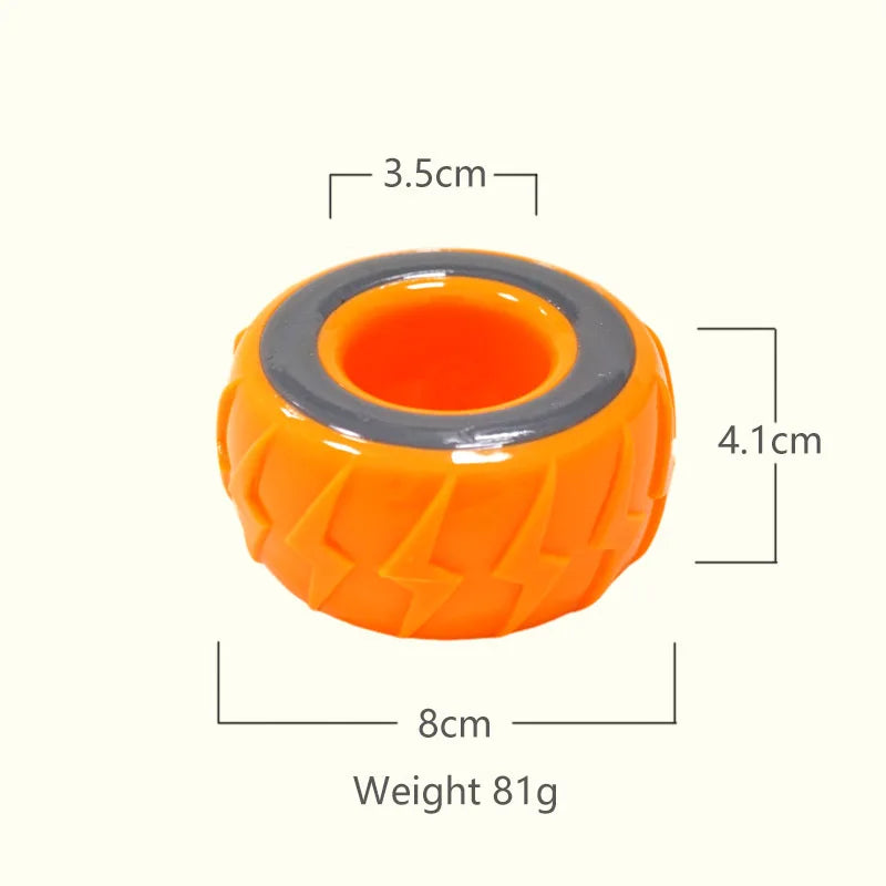 CAITEC Dog Toys Squeaking Tire Toy Durable Floatable Springy Pet Toys Bite Resistant